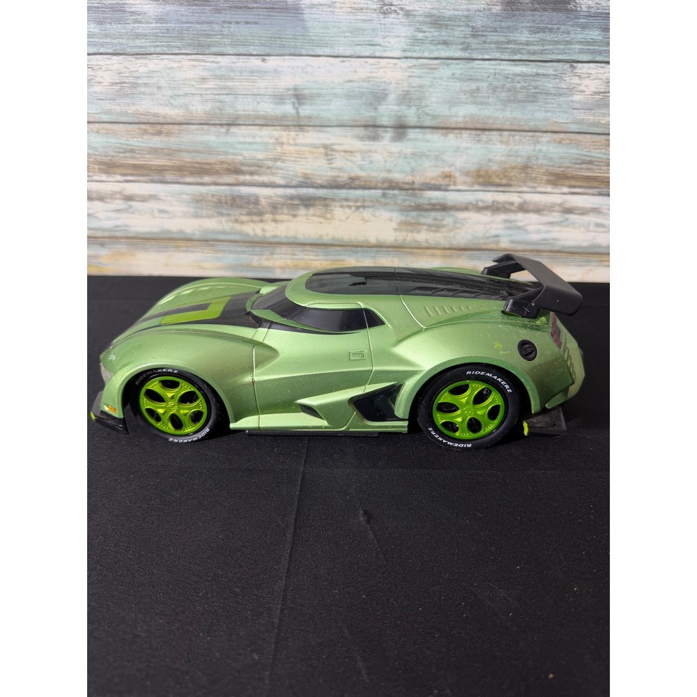 Ridemakerz RC Car RZ Green‎ Black 12 Inch Excellent Custom Racing 49MHz